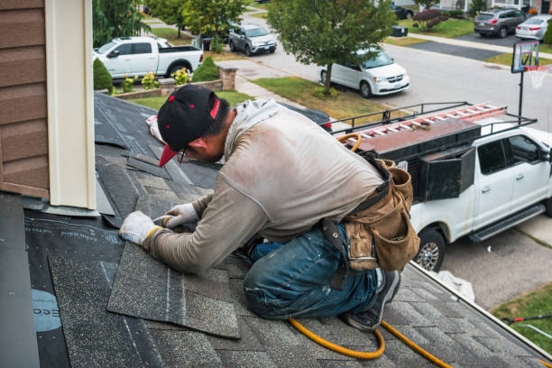 Professional Flat Roof Repair technician working in Lynnwood, WA